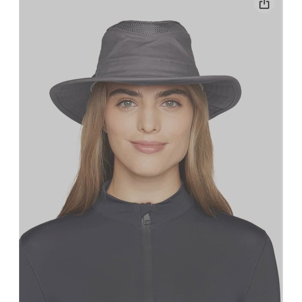 Tilley T4MO-1 Airflo Unisex Hikers Hat 7 3/8 59cm Large Gray Organic MSRP $120 - Picture 4 of 17